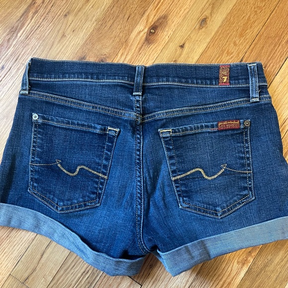 7 For All Mankind Jean Shorts, 27 - Picture 3 of 7